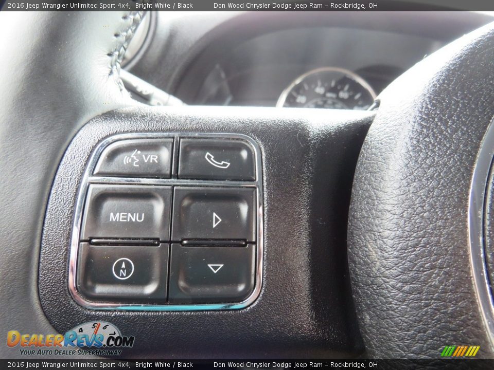 2016 Jeep Wrangler Unlimited Sport 4x4 Bright White / Black Photo #32