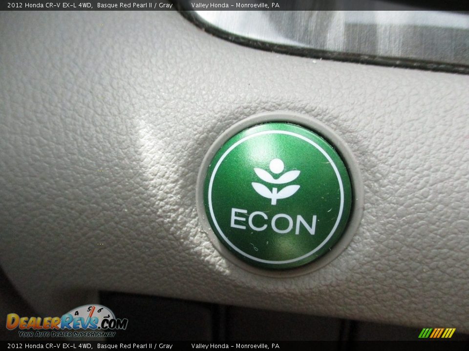 2012 Honda CR-V EX-L 4WD Basque Red Pearl II / Gray Photo #18