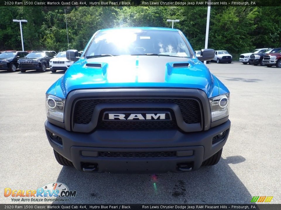 2020 Ram 1500 Classic Warlock Quad Cab 4x4 Hydro Blue Pearl / Black Photo #2