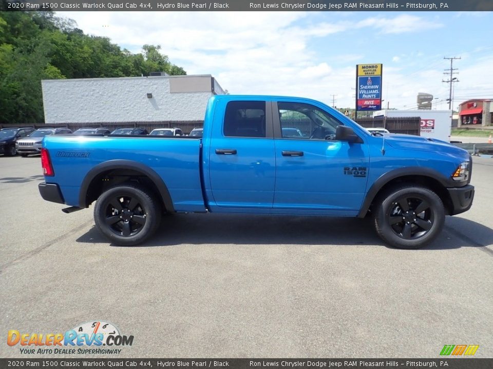 2020 Ram 1500 Classic Warlock Quad Cab 4x4 Hydro Blue Pearl / Black Photo #4