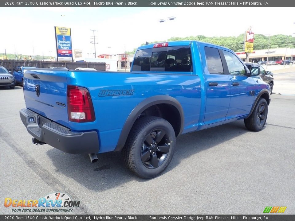 2020 Ram 1500 Classic Warlock Quad Cab 4x4 Hydro Blue Pearl / Black Photo #5
