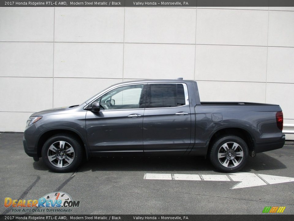 2017 Honda Ridgeline RTL-E AWD Modern Steel Metallic / Black Photo #2