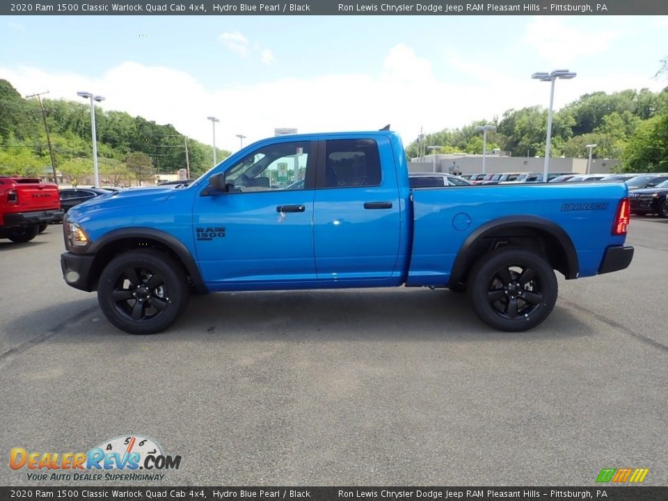 2020 Ram 1500 Classic Warlock Quad Cab 4x4 Hydro Blue Pearl / Black Photo #6