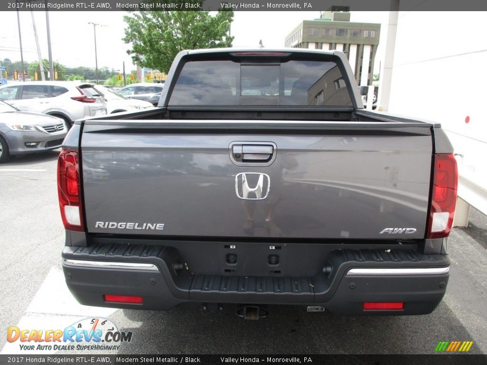 2017 Honda Ridgeline RTL-E AWD Modern Steel Metallic / Black Photo #3