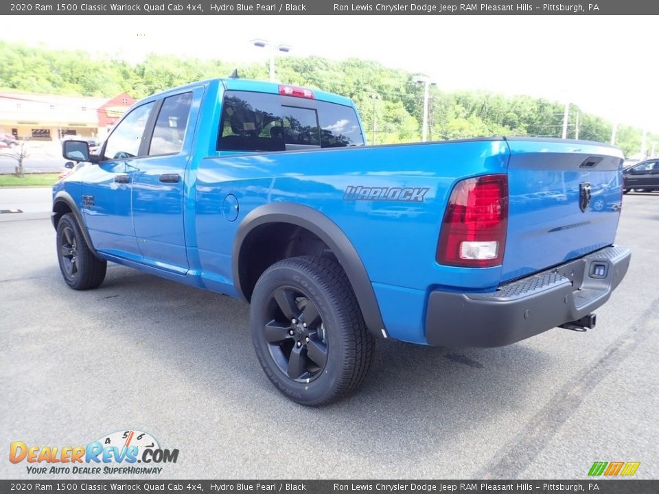 2020 Ram 1500 Classic Warlock Quad Cab 4x4 Hydro Blue Pearl / Black Photo #7