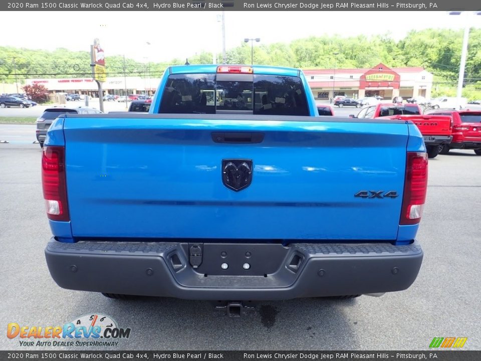 2020 Ram 1500 Classic Warlock Quad Cab 4x4 Hydro Blue Pearl / Black Photo #8