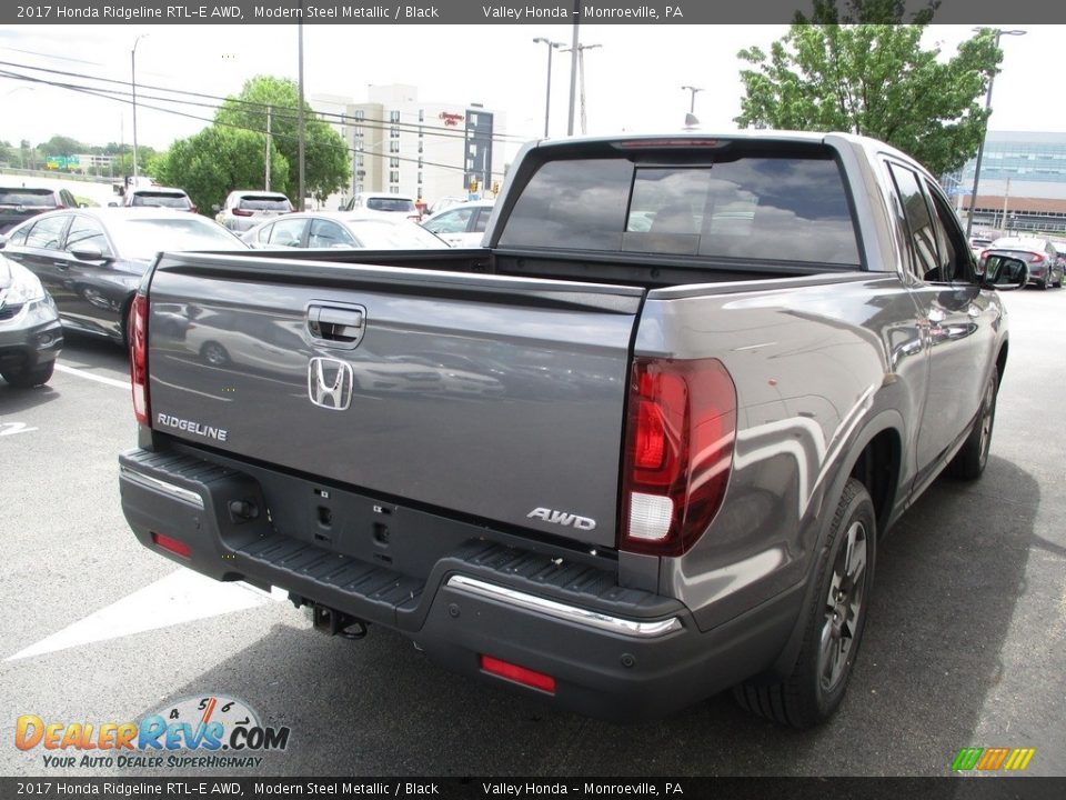 2017 Honda Ridgeline RTL-E AWD Modern Steel Metallic / Black Photo #4