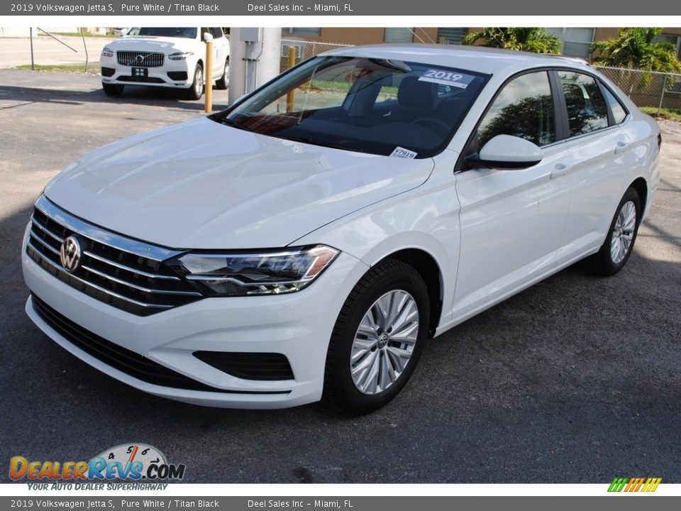 2019 Volkswagen Jetta S Pure White / Titan Black Photo #4