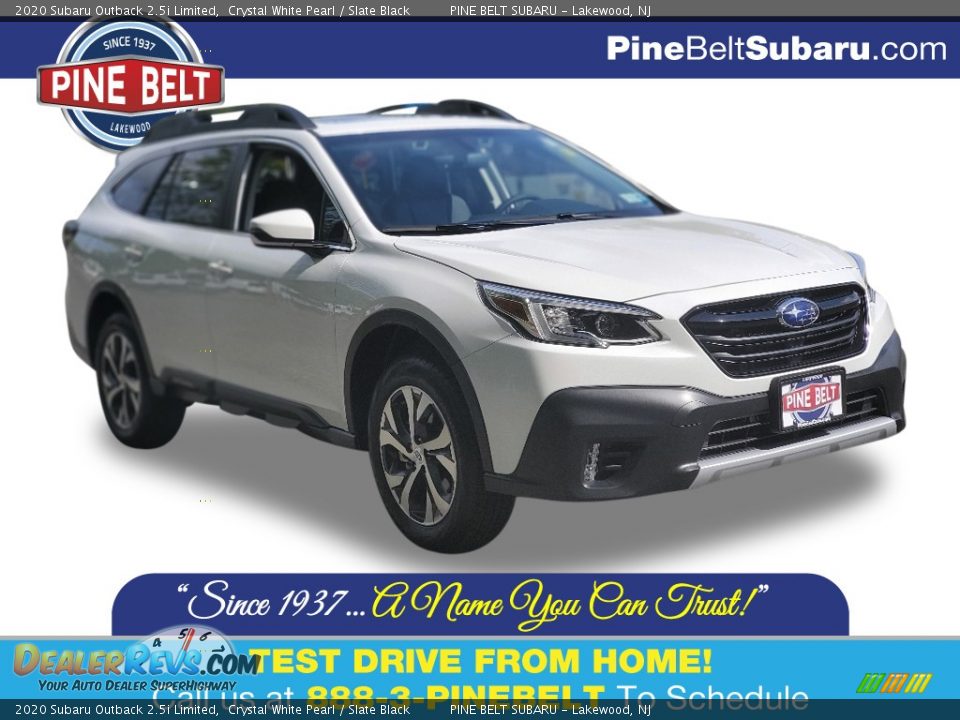 2020 Subaru Outback 2.5i Limited Crystal White Pearl / Slate Black Photo #1