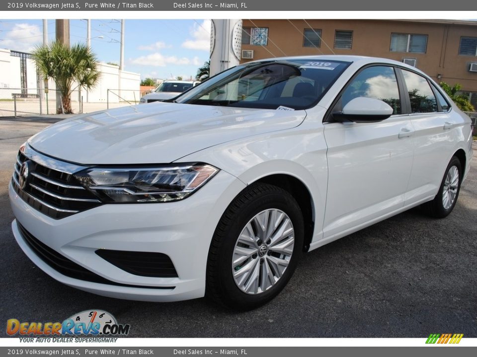 2019 Volkswagen Jetta S Pure White / Titan Black Photo #5