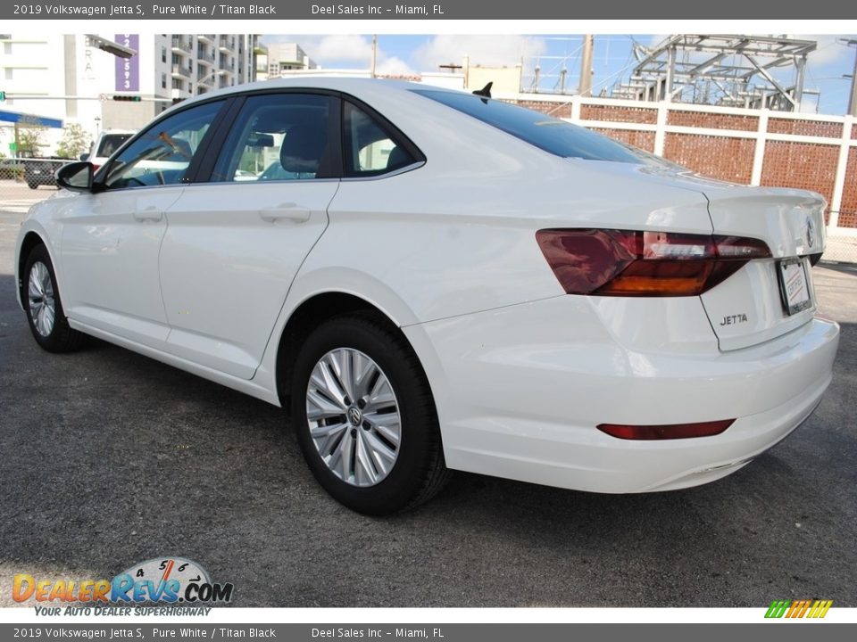 2019 Volkswagen Jetta S Pure White / Titan Black Photo #7