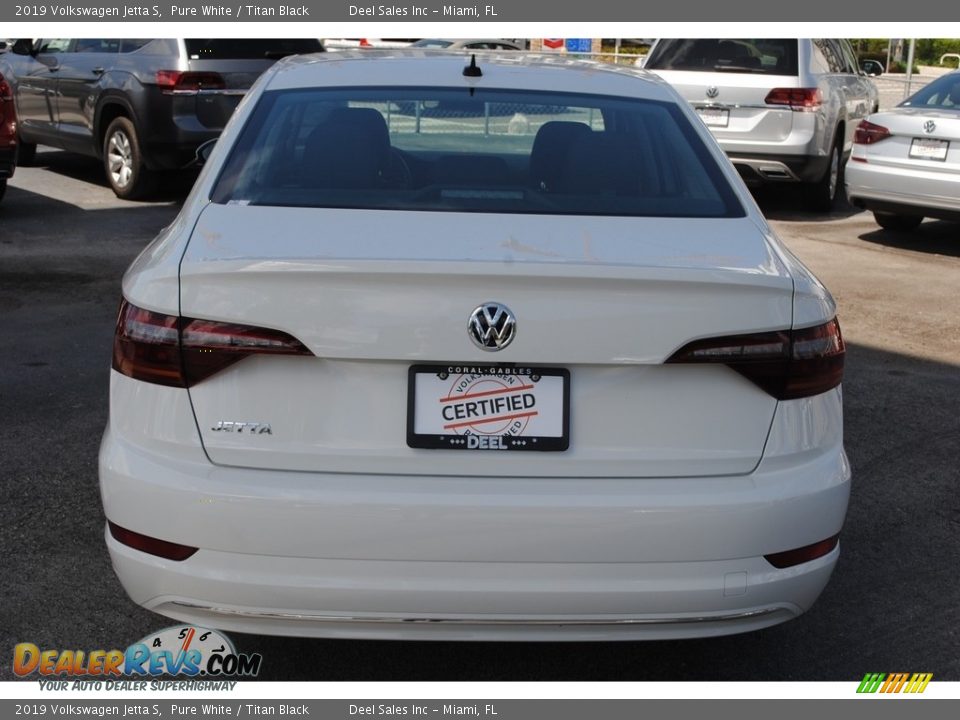 2019 Volkswagen Jetta S Pure White / Titan Black Photo #8