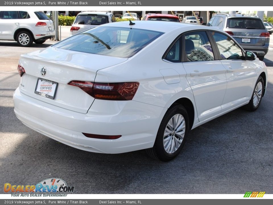2019 Volkswagen Jetta S Pure White / Titan Black Photo #9