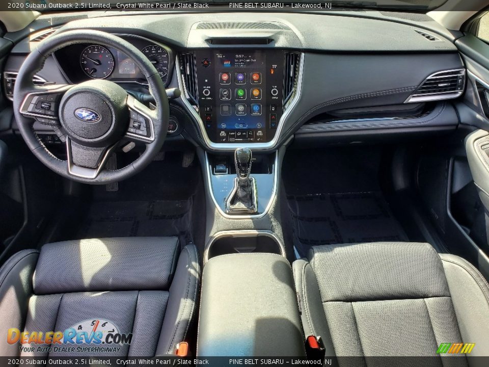 2020 Subaru Outback 2.5i Limited Crystal White Pearl / Slate Black Photo #6
