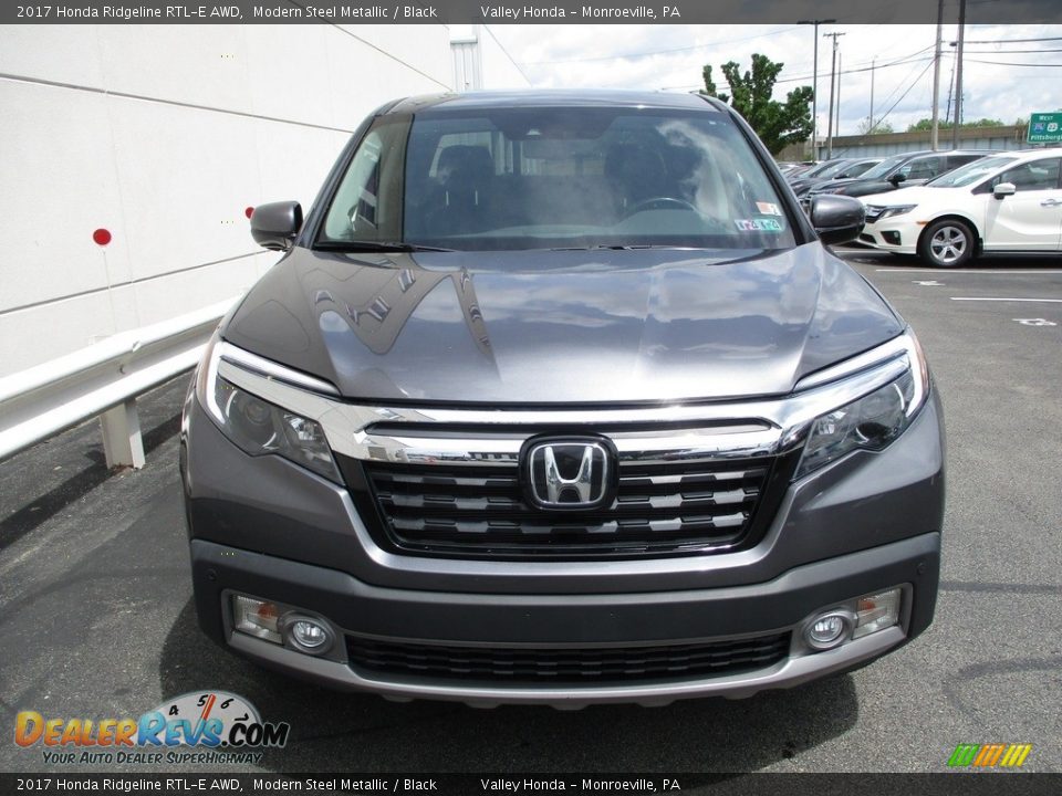 2017 Honda Ridgeline RTL-E AWD Modern Steel Metallic / Black Photo #10