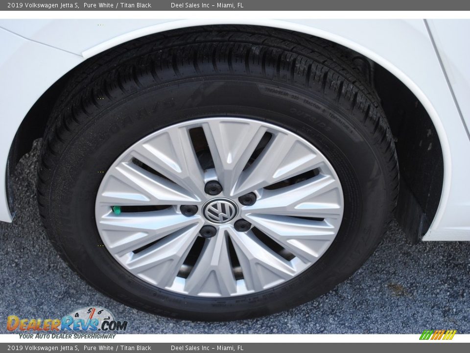 2019 Volkswagen Jetta S Pure White / Titan Black Photo #11
