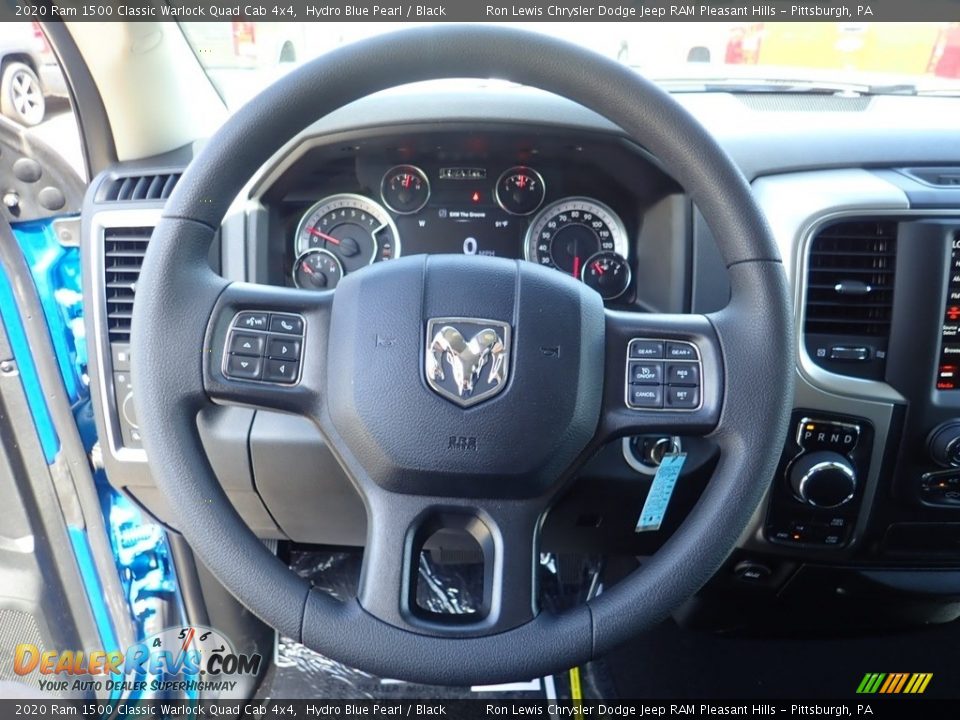 2020 Ram 1500 Classic Warlock Quad Cab 4x4 Hydro Blue Pearl / Black Photo #19