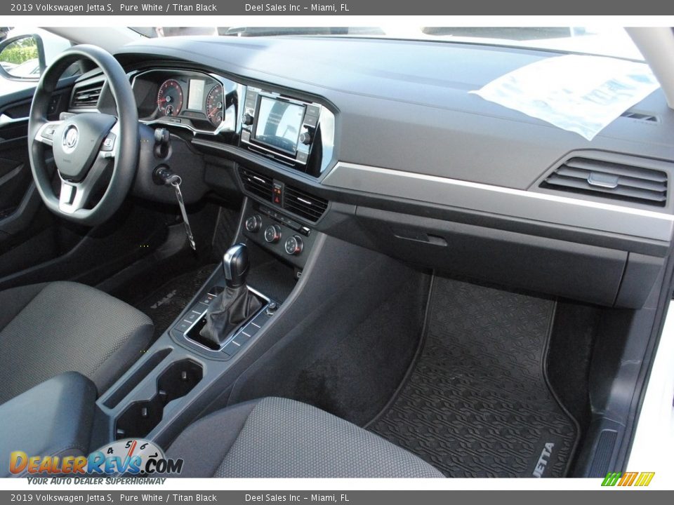 2019 Volkswagen Jetta S Pure White / Titan Black Photo #17