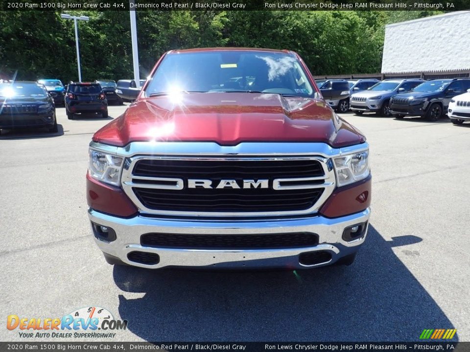 2020 Ram 1500 Big Horn Crew Cab 4x4 Delmonico Red Pearl / Black/Diesel Gray Photo #2