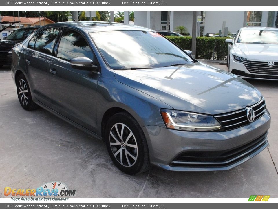 2017 Volkswagen Jetta SE Platinum Gray Metallic / Titan Black Photo #2