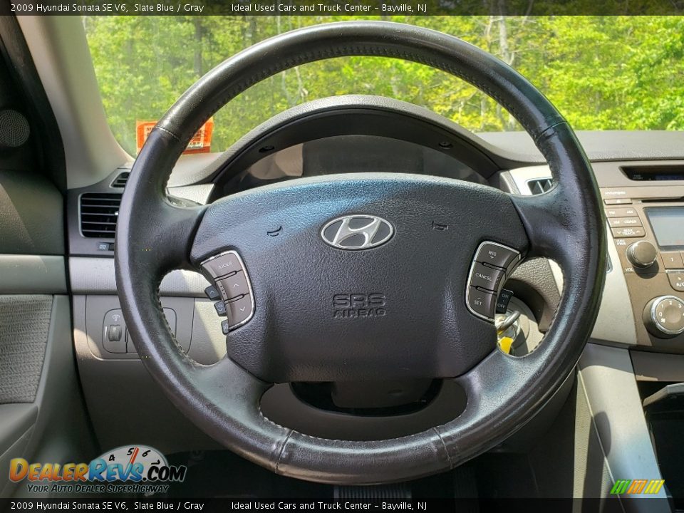 2009 Hyundai Sonata SE V6 Slate Blue / Gray Photo #22