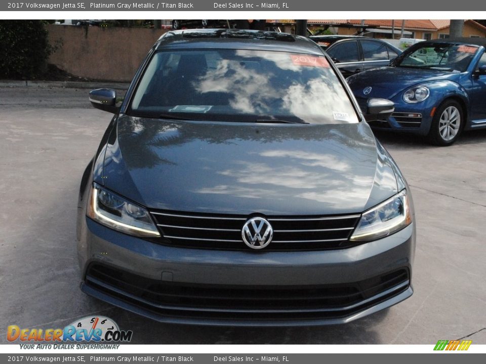 2017 Volkswagen Jetta SE Platinum Gray Metallic / Titan Black Photo #3