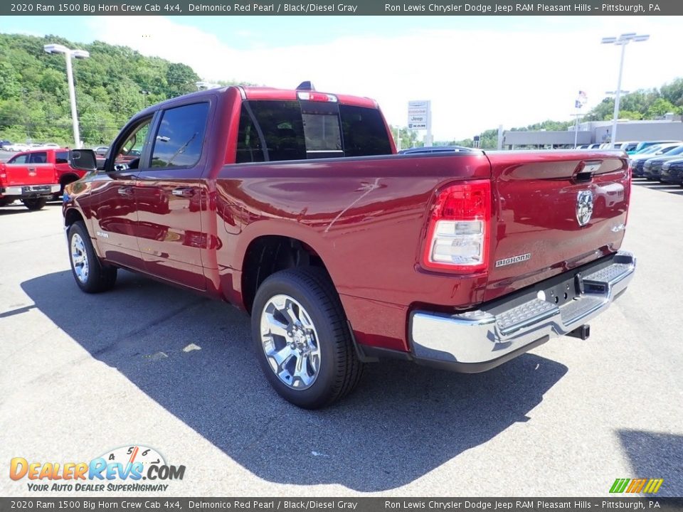 2020 Ram 1500 Big Horn Crew Cab 4x4 Delmonico Red Pearl / Black/Diesel Gray Photo #7