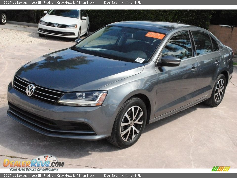 2017 Volkswagen Jetta SE Platinum Gray Metallic / Titan Black Photo #4