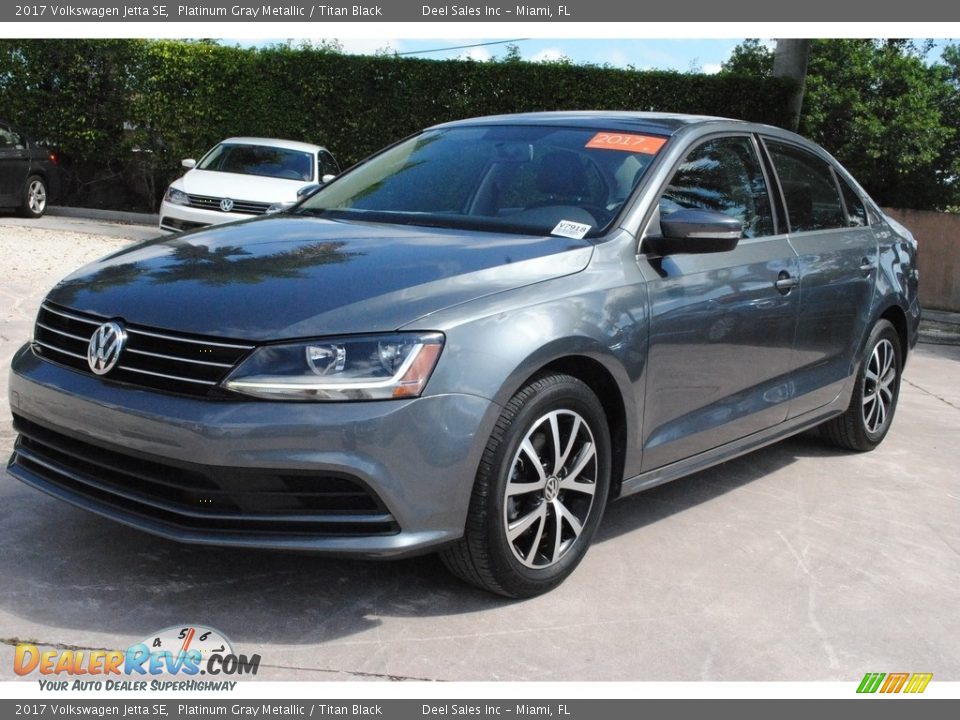 2017 Volkswagen Jetta SE Platinum Gray Metallic / Titan Black Photo #5