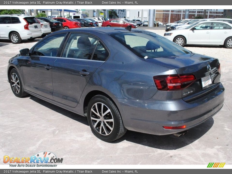 2017 Volkswagen Jetta SE Platinum Gray Metallic / Titan Black Photo #6