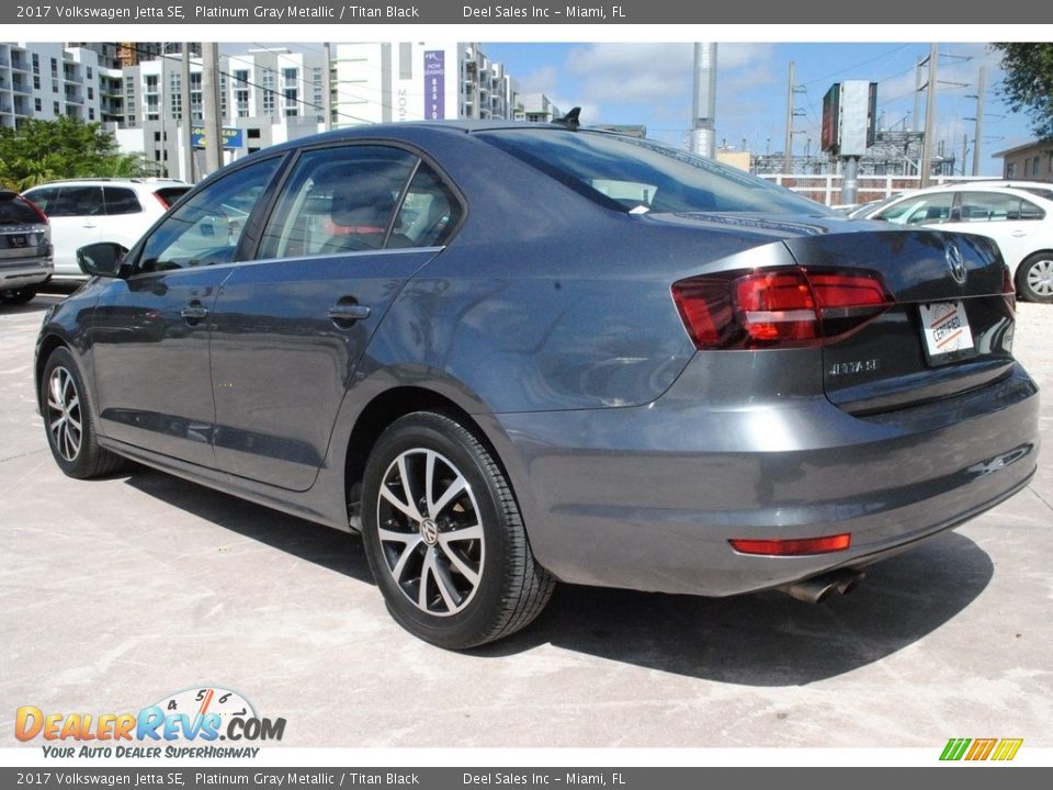 2017 Volkswagen Jetta SE Platinum Gray Metallic / Titan Black Photo #7