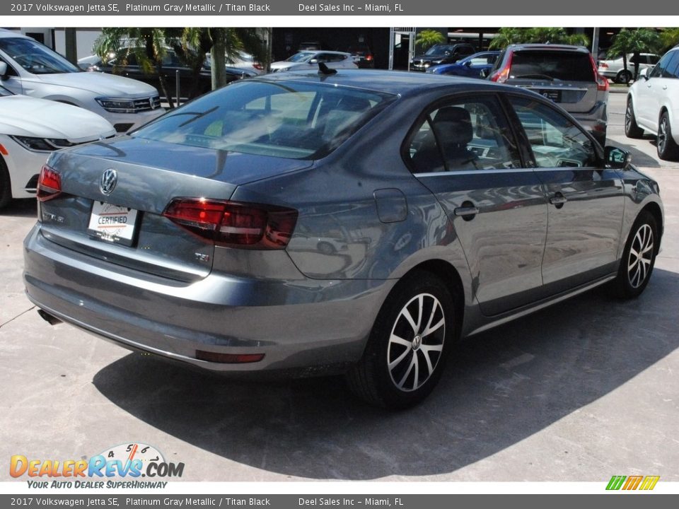 2017 Volkswagen Jetta SE Platinum Gray Metallic / Titan Black Photo #9
