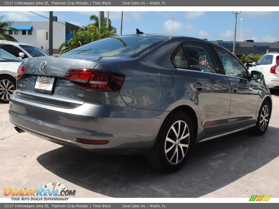2017 Volkswagen Jetta SE Platinum Gray Metallic / Titan Black Photo #10
