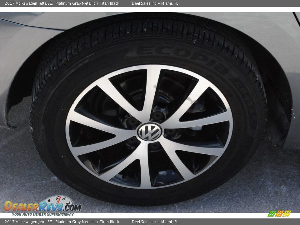 2017 Volkswagen Jetta SE Platinum Gray Metallic / Titan Black Photo #11