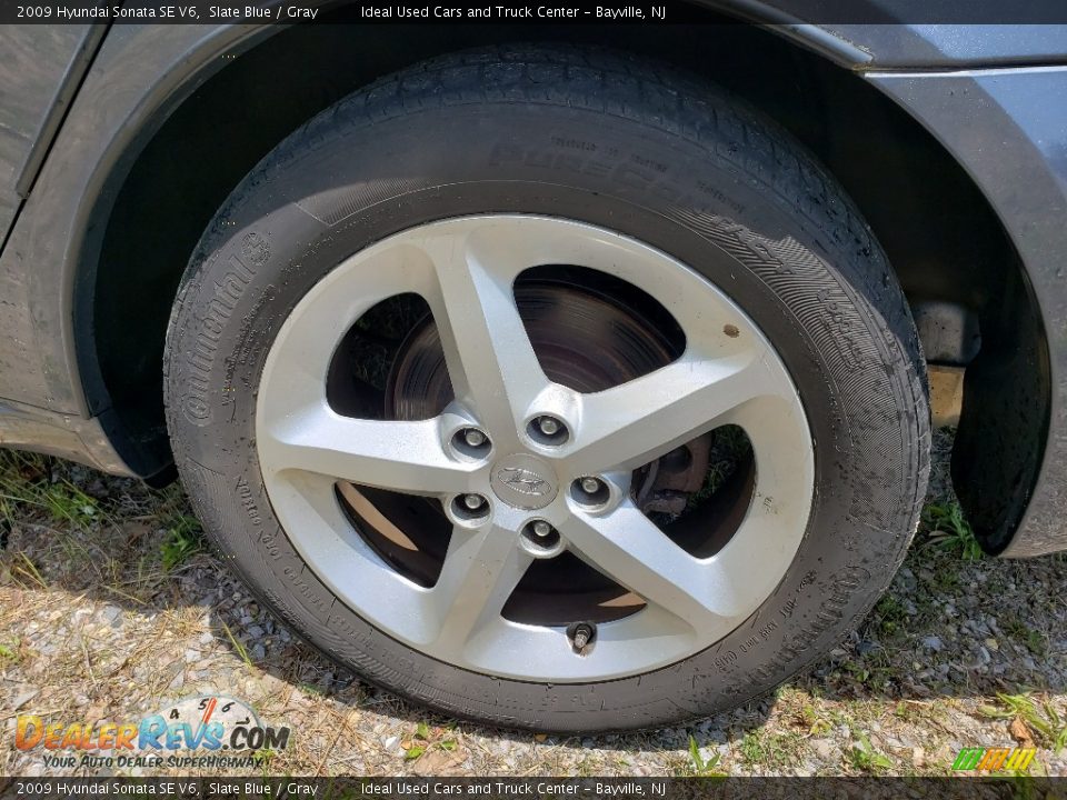 2009 Hyundai Sonata SE V6 Slate Blue / Gray Photo #29