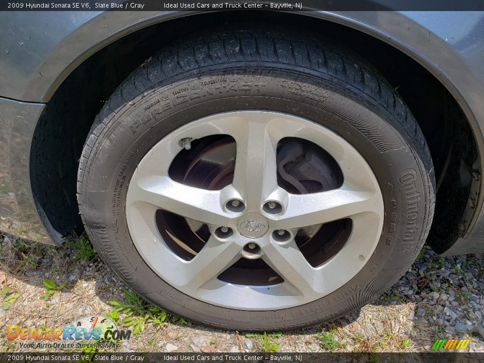 2009 Hyundai Sonata SE V6 Slate Blue / Gray Photo #30