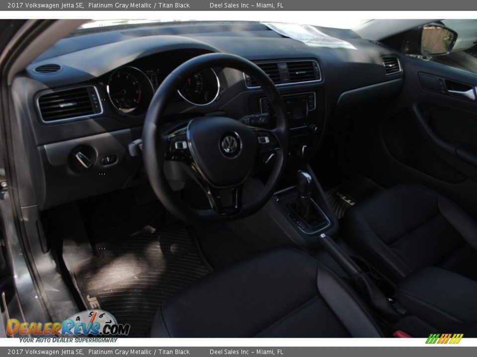 2017 Volkswagen Jetta SE Platinum Gray Metallic / Titan Black Photo #15