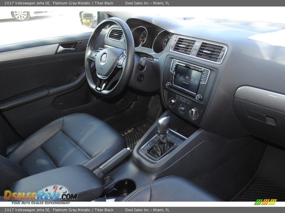 2017 Volkswagen Jetta SE Platinum Gray Metallic / Titan Black Photo #18
