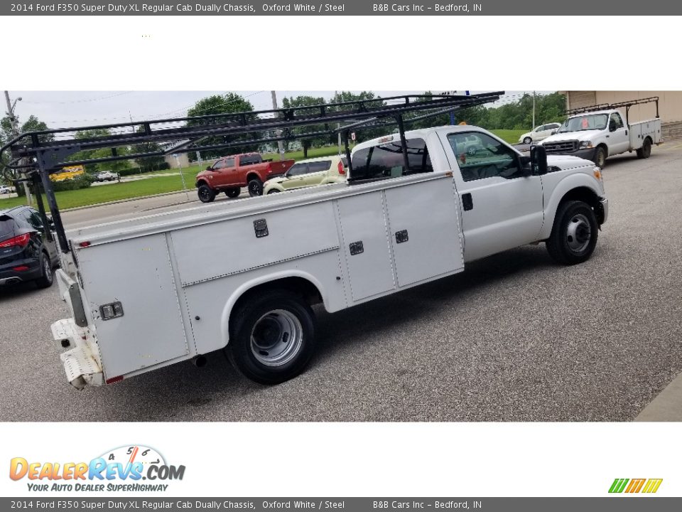 2014 Ford F350 Super Duty XL Regular Cab Dually Chassis Oxford White / Steel Photo #7