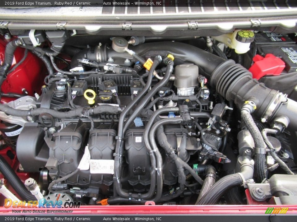 2019 Ford Edge Titanium Ruby Red / Ceramic Photo #6