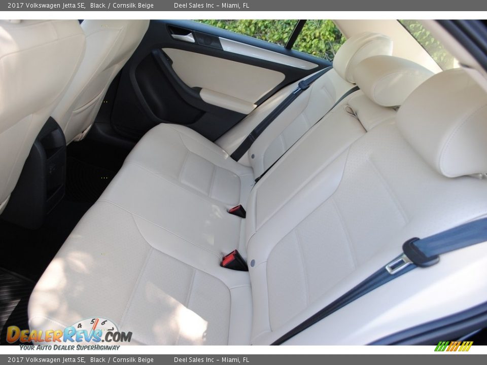 2017 Volkswagen Jetta SE Black / Cornsilk Beige Photo #12