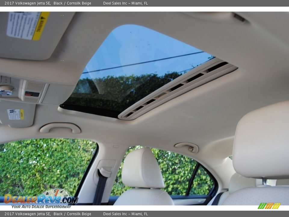 2017 Volkswagen Jetta SE Black / Cornsilk Beige Photo #14