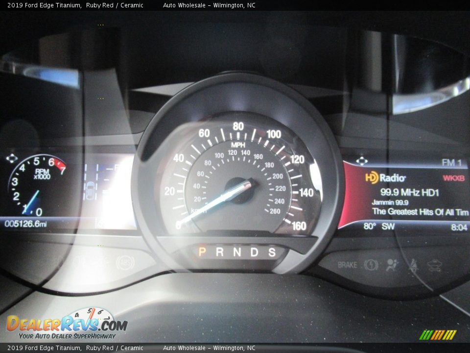 2019 Ford Edge Titanium Ruby Red / Ceramic Photo #16