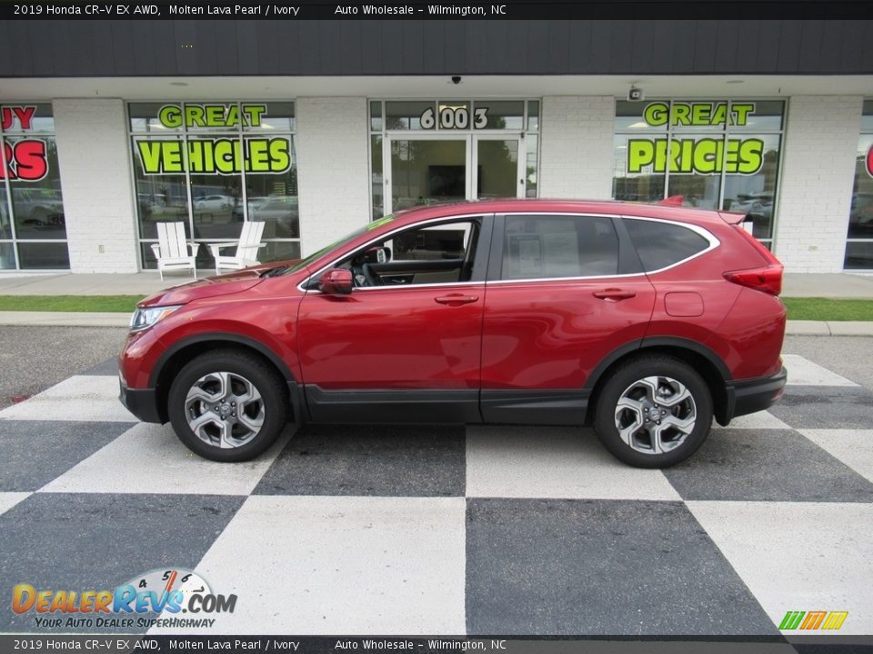 2019 Honda CR-V EX AWD Molten Lava Pearl / Ivory Photo #1