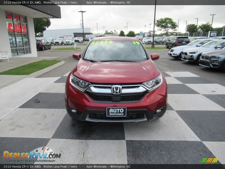 2019 Honda CR-V EX AWD Molten Lava Pearl / Ivory Photo #2