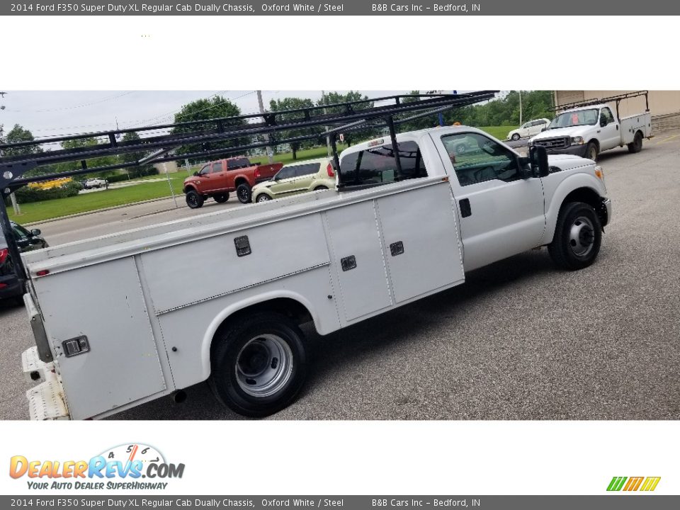 2014 Ford F350 Super Duty XL Regular Cab Dually Chassis Oxford White / Steel Photo #26