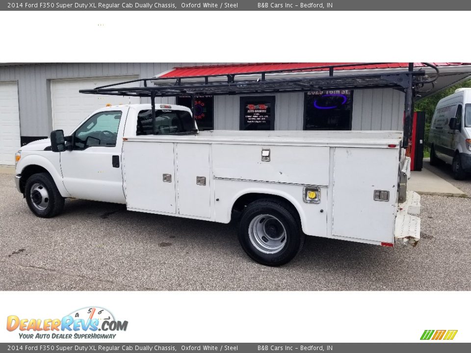 2014 Ford F350 Super Duty XL Regular Cab Dually Chassis Oxford White / Steel Photo #27