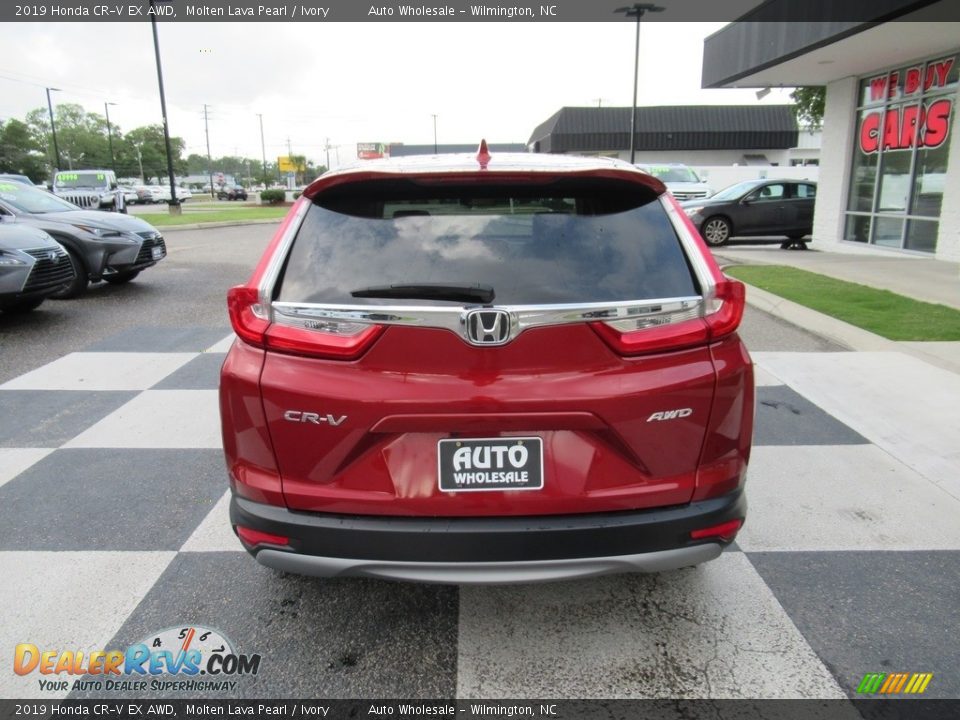 2019 Honda CR-V EX AWD Molten Lava Pearl / Ivory Photo #4