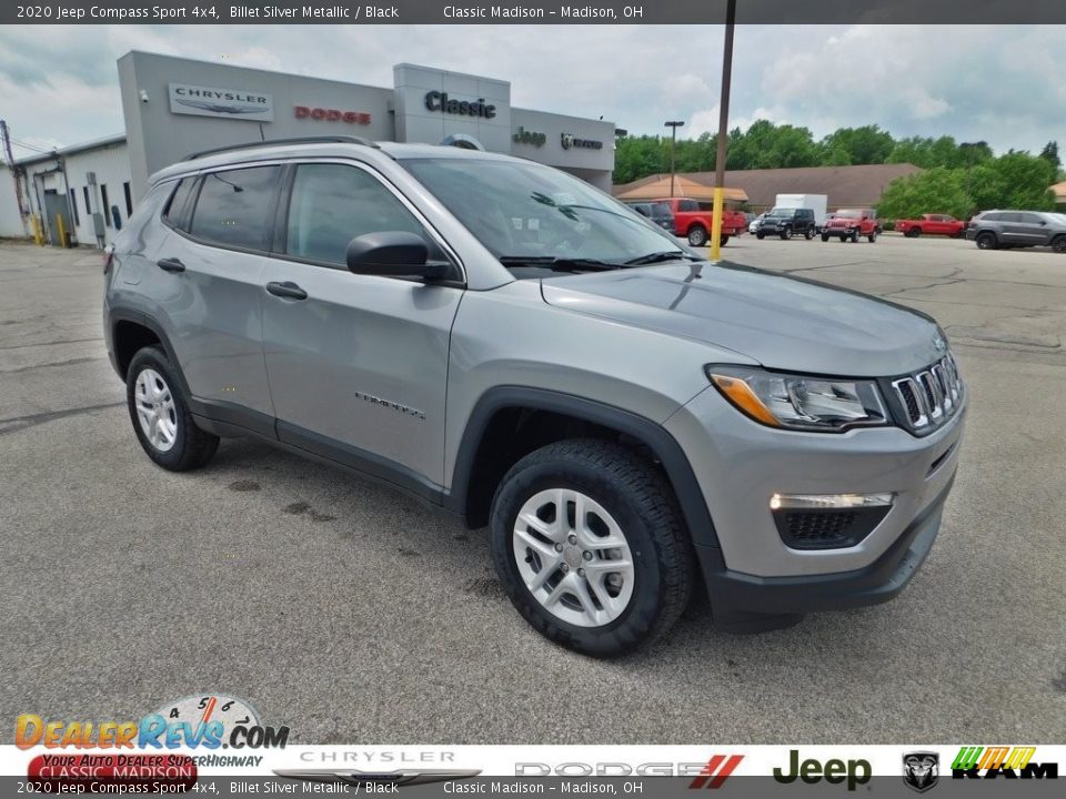 2020 Jeep Compass Sport 4x4 Billet Silver Metallic / Black Photo #1