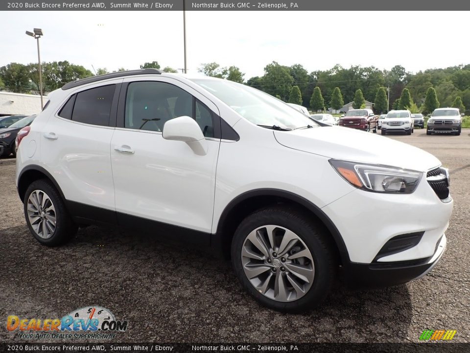 2020 Buick Encore Preferred AWD Summit White / Ebony Photo #3